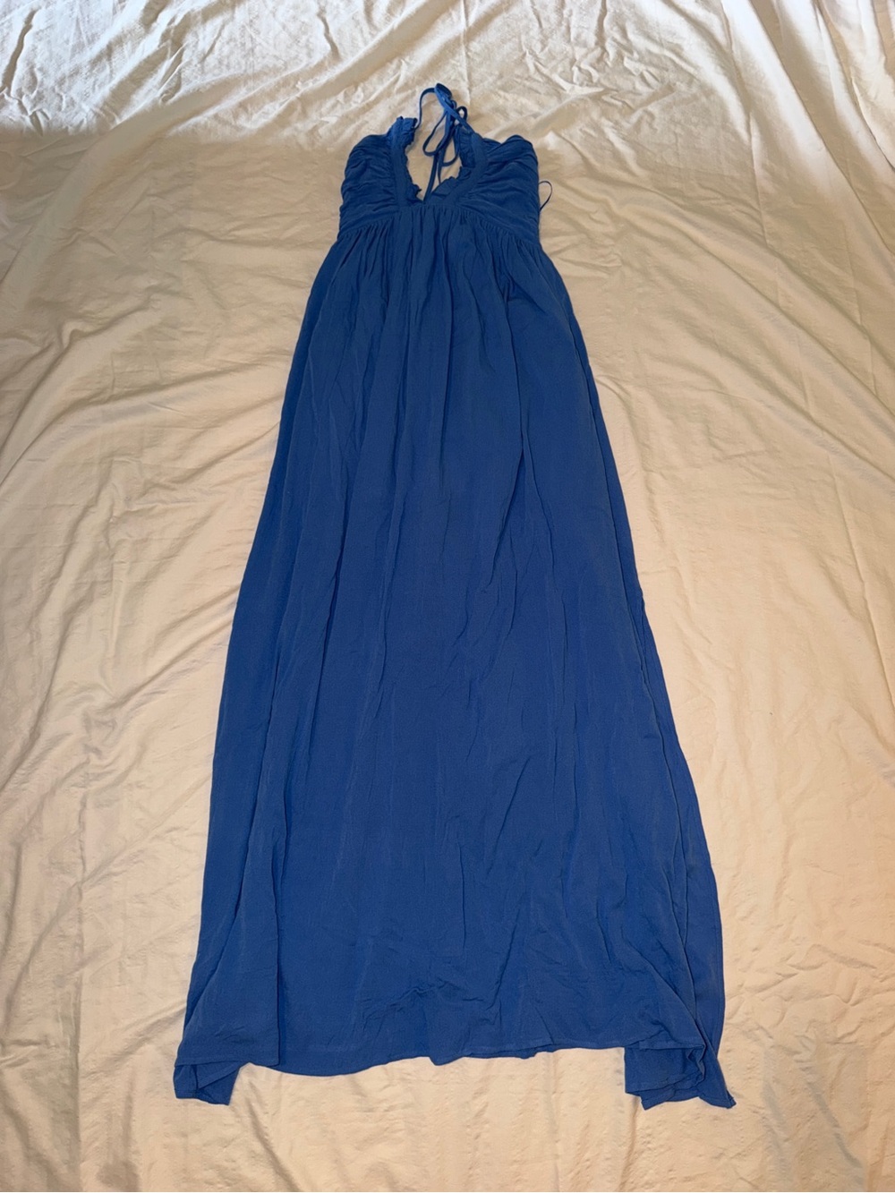 VICI Blue Halter Maxi Dress